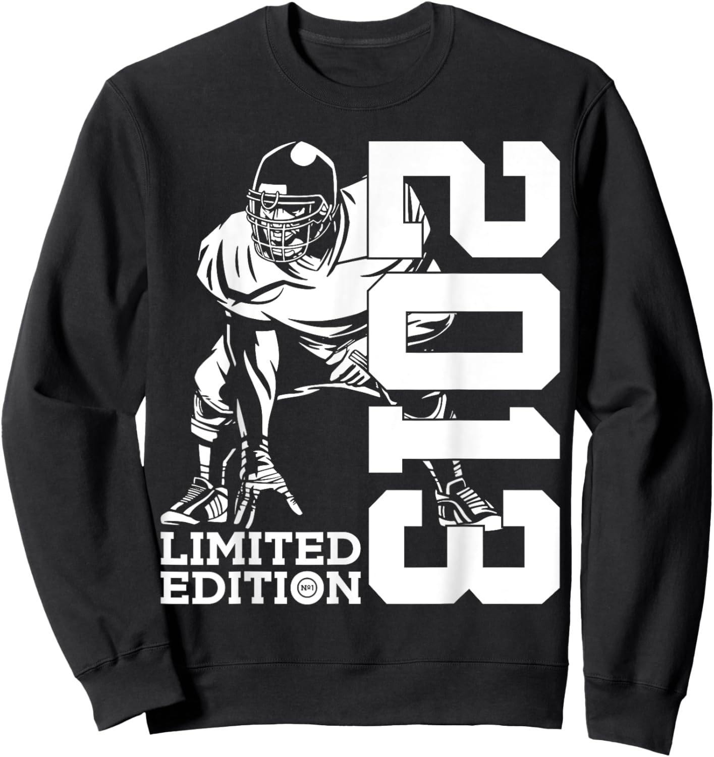 JAHRGANG 2013 OUTFIT ZUM 12. GEBURTSTAG 12th Birthday American Football Themed Kids , Black, Small Sweatshirt - Sweatshirt | Black