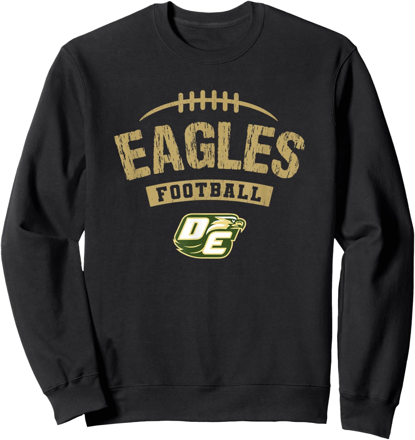 Desoto Eagles Logo Football Distressed HS Sweatshirt - Sweatshirt | Black