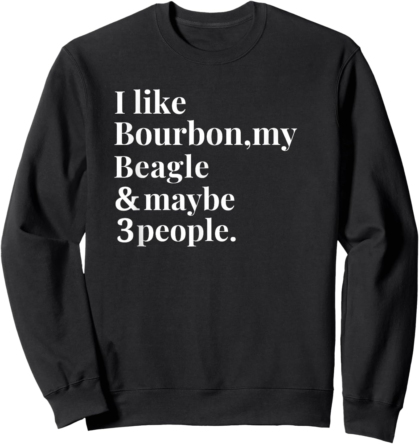 Beagle Funny Dog Owner Bourbon Whiskey Lover Gift Men Sweatshirt - Sweatshirt | Black