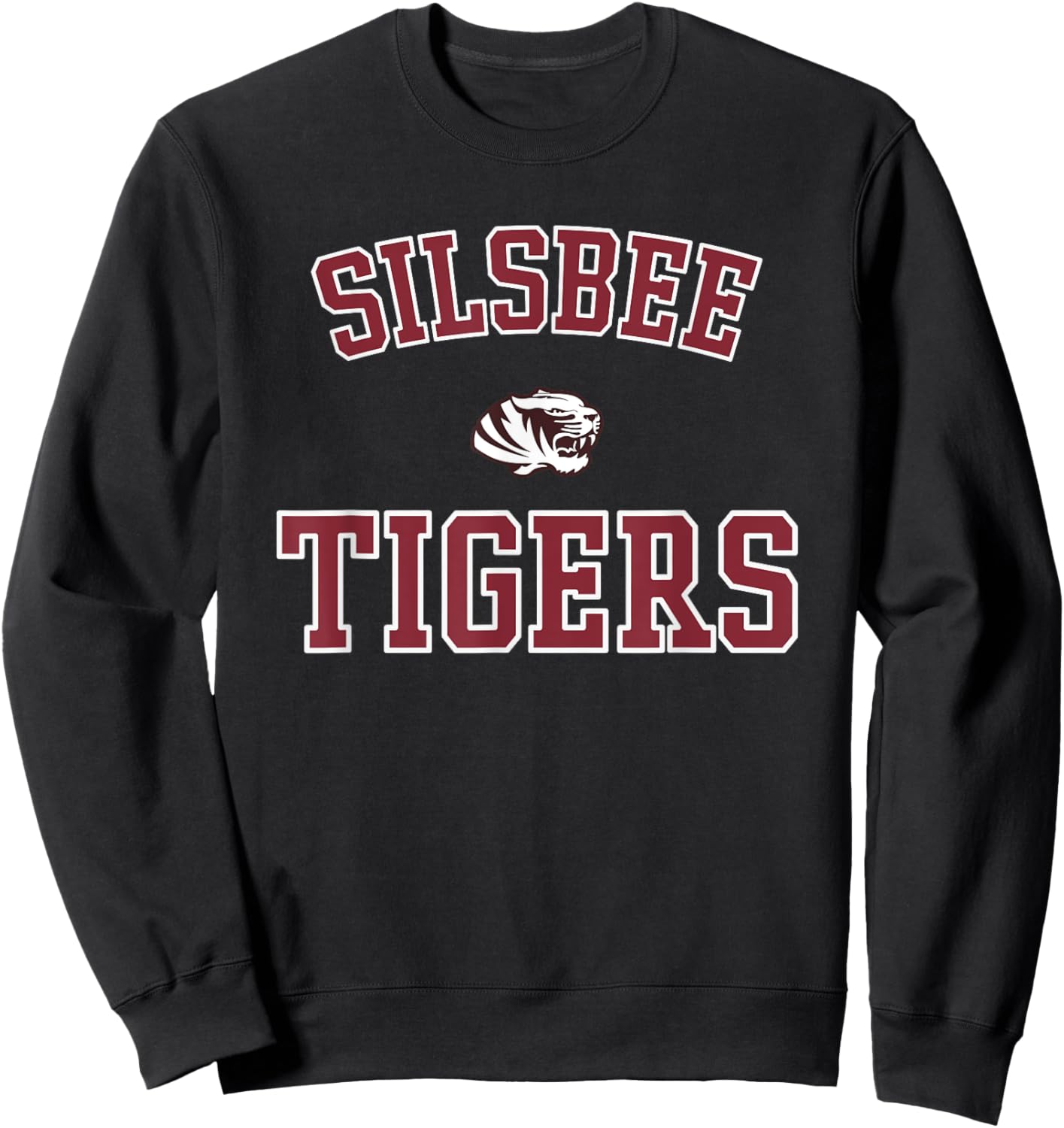 Silsbee Tigers Logo Varsity HS Sweatshirt - Sweatshirt | Black