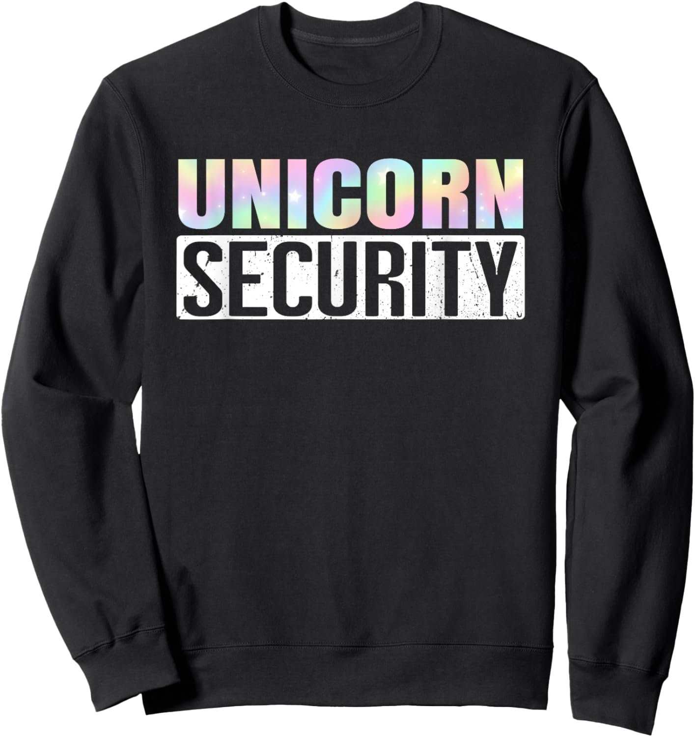 Halloween Mom Dad Daughter Adult Costume Unicorn Security Sweatshirt - Sweatshirt | Black