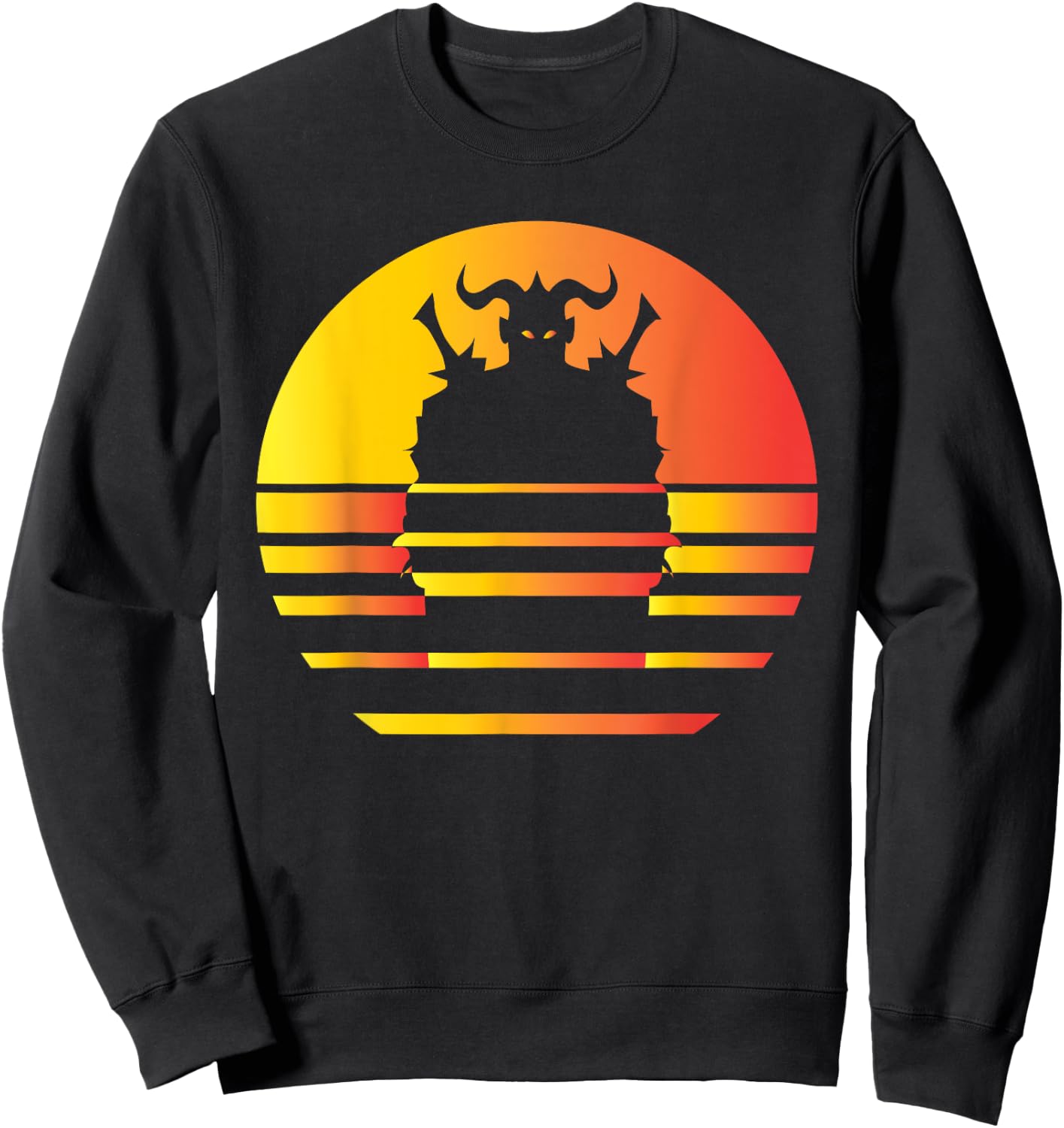 Gloomhaven Character Synth Wave Design - Board Game Sweatshirt - Sweatshirt | Black