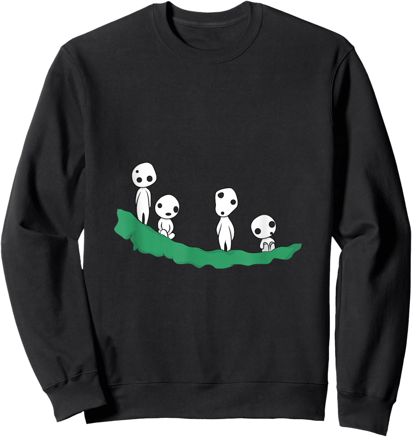 Kodama Japanese Ghosts Japan Fairy Tale Sweatshirt - Sweatshirt | Black