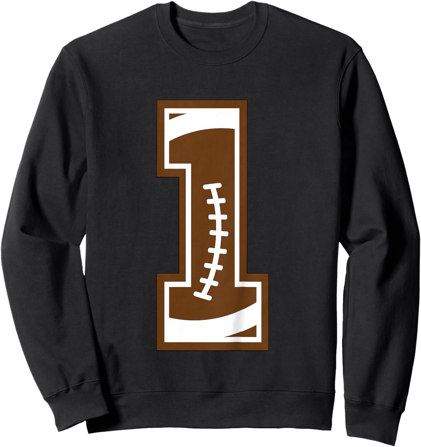 Kids 1st Birthday Party Football Boy One Year Old Football Player Sweatshirt - Sweatshirt | Black