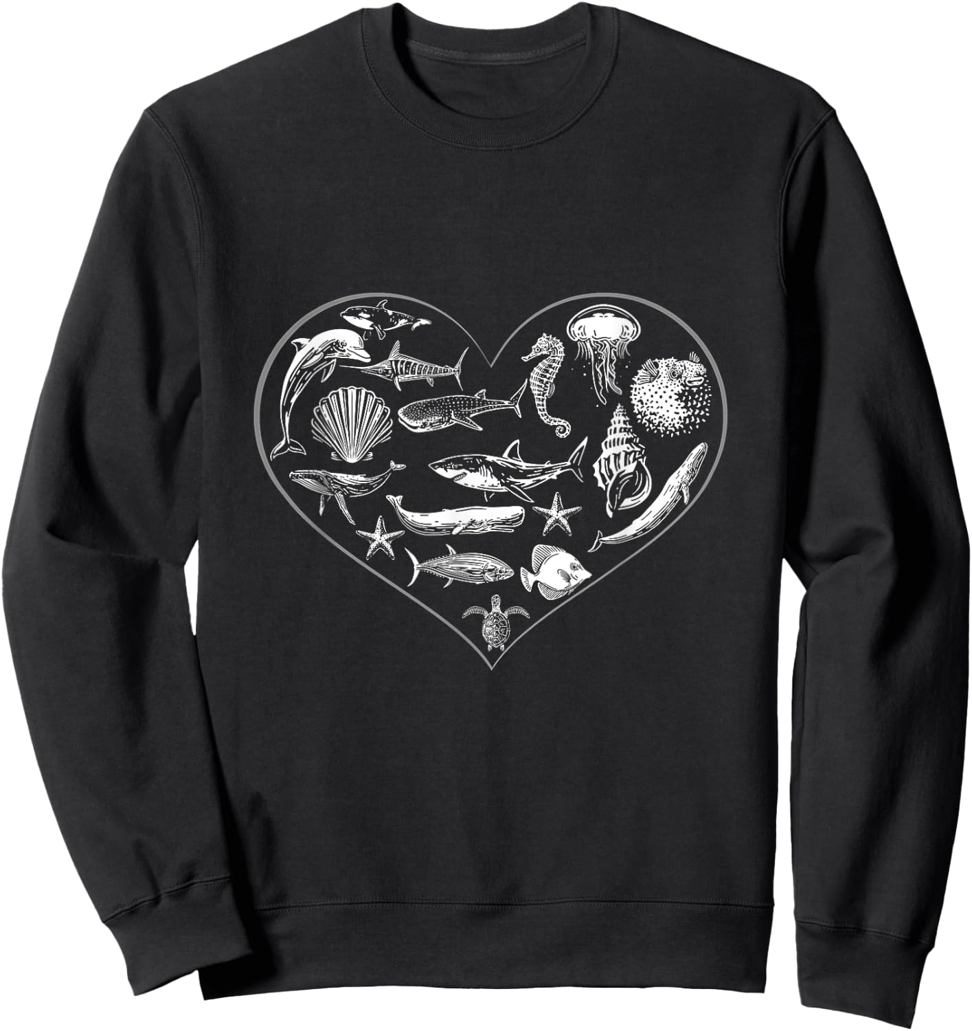 Save the Ocean - Sea and Ocean Environment Awareness Lovers Sweatshirt - Sweatshirt | Black