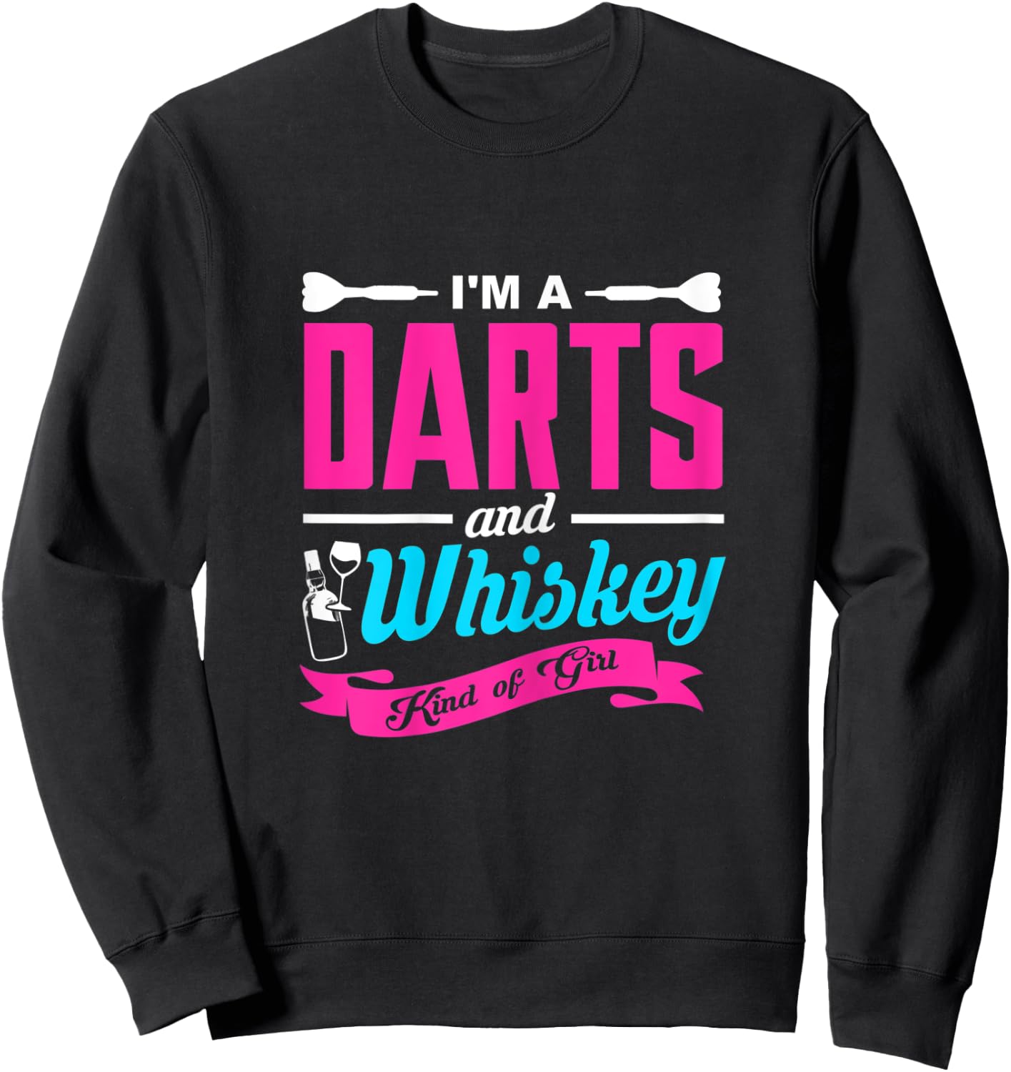 Dart And Whiskey Sweatshirt - Sweatshirt | Black