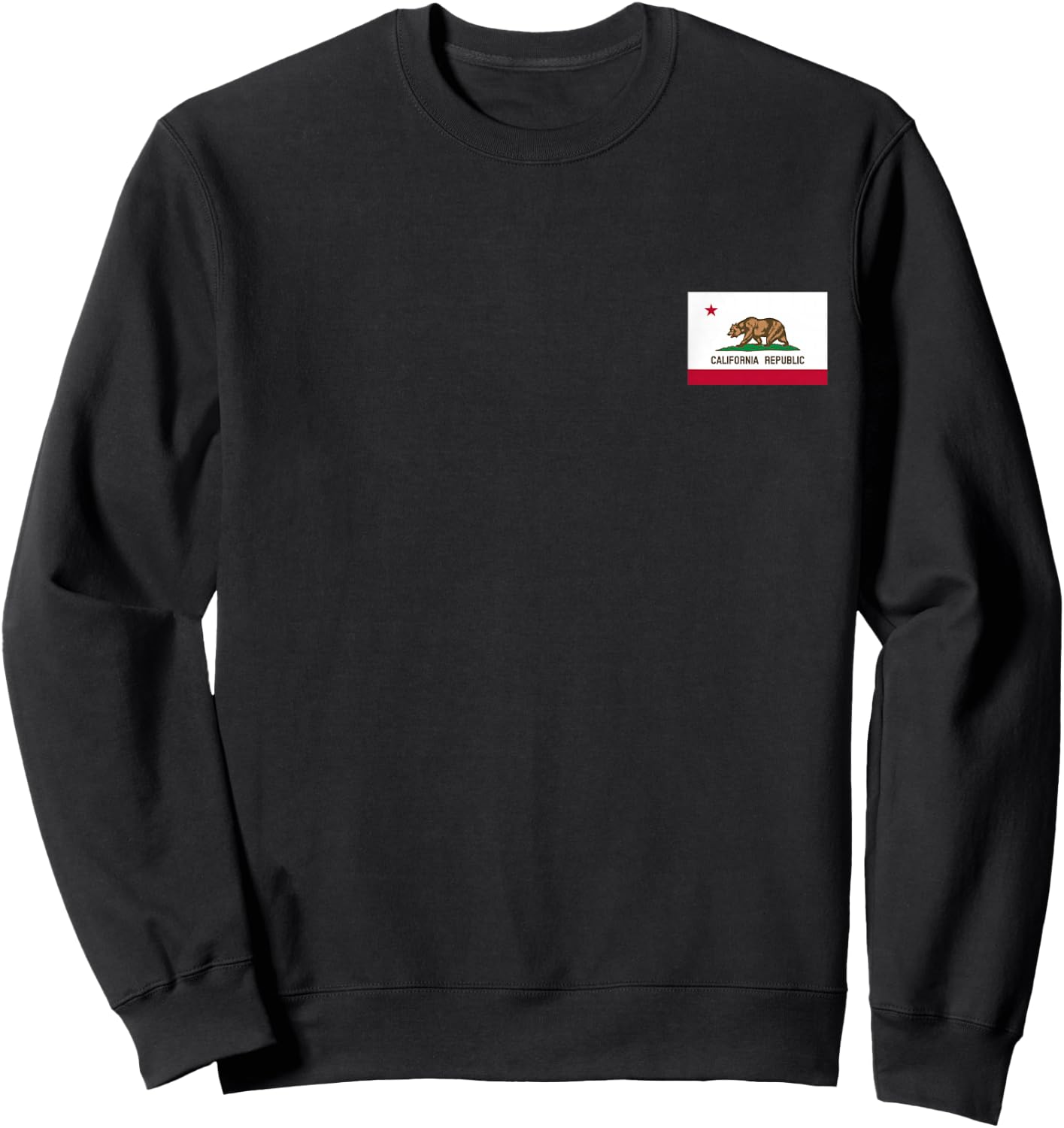 California Republic State Flag Cool USA CA Flags Men Women Sweatshirt - Sweatshirt | Black
