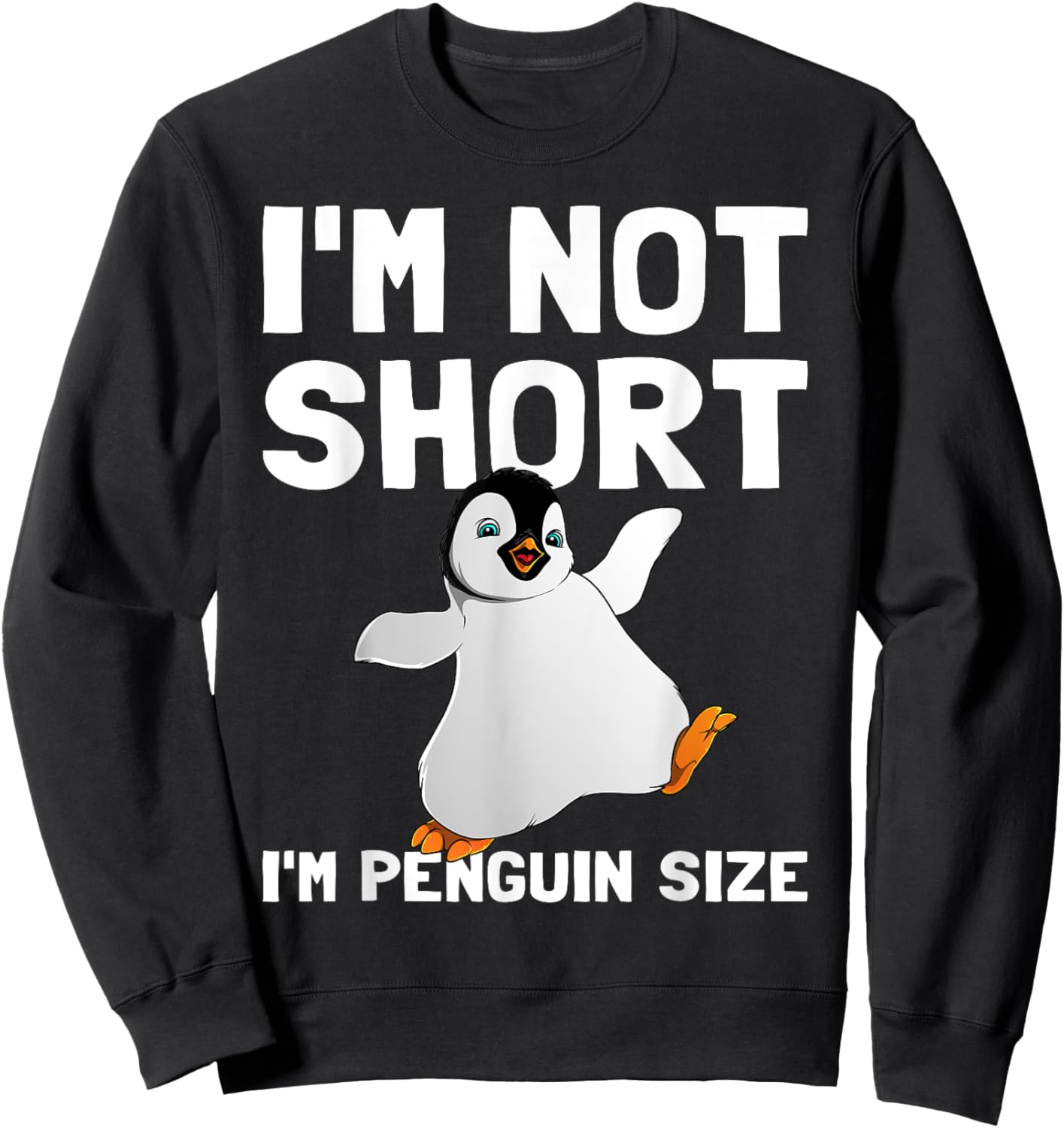 Funny Penguin Gift Kids Men Penguin Bird Lover Sweatshirt - Sweatshirt | Black
