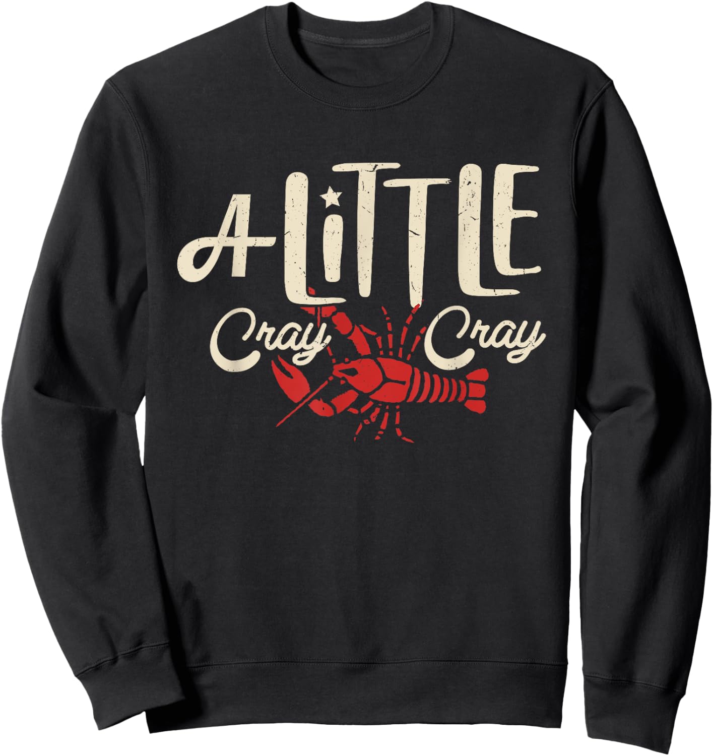 Crawfish Boil Shirt Little Cray Louisiana Kids Boys Girls Sweatshirt - Sweatshirt | Black