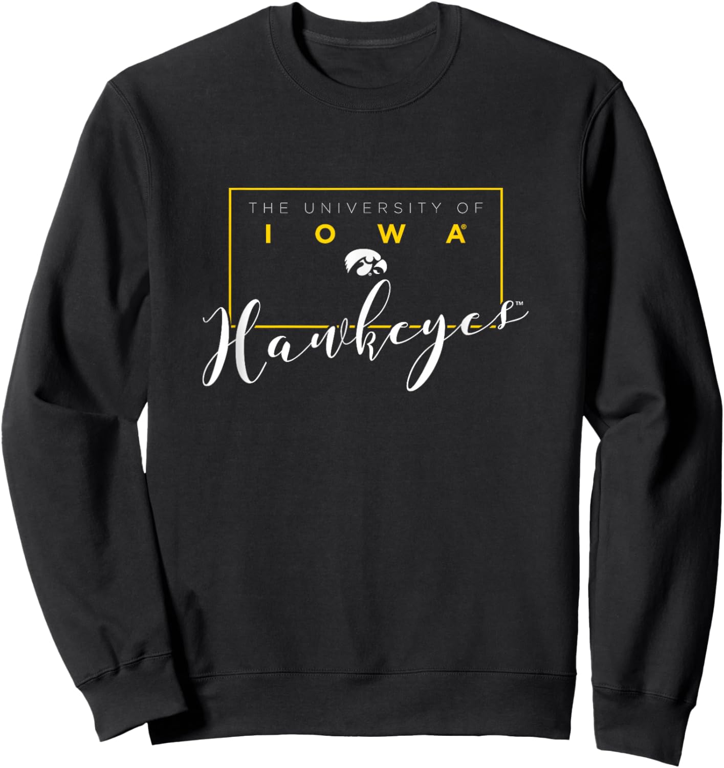Iowa Hawkeyes | NCAA University of Official Merch | 1702BKNQ Sweatshirt - Sweatshirt | Black
