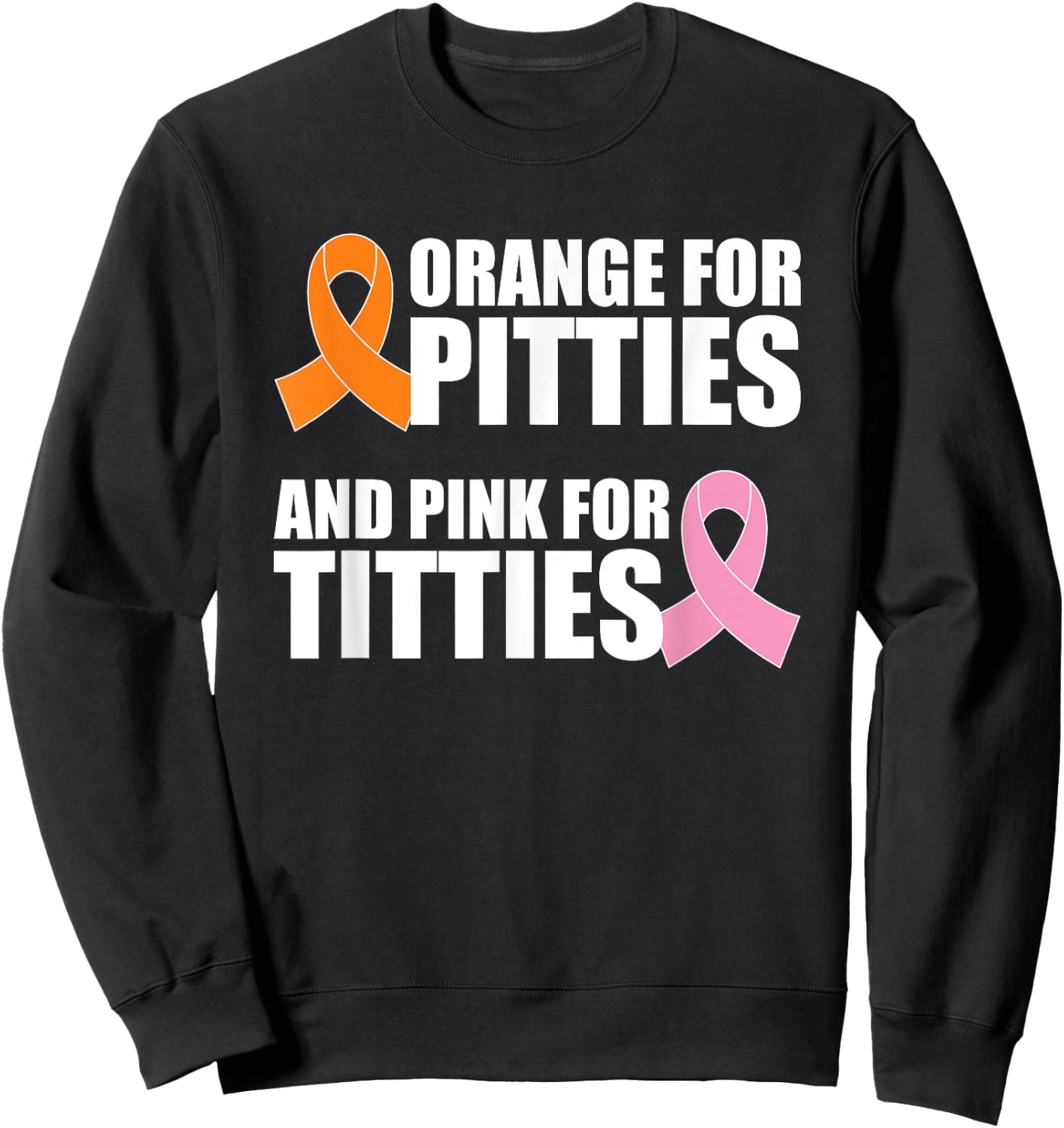 Pit Bull And Breast Cancer Awareness October Pitties Titties Sweatshirt - Sweatshirt | Black