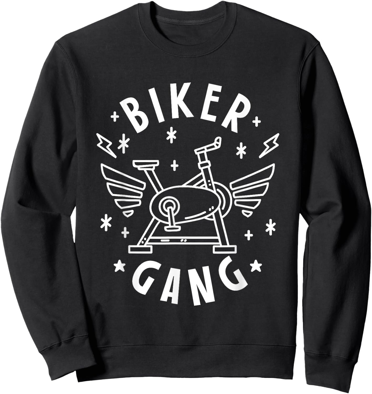 Biker Gang for Spin Class Sweatshirt - Sweatshirt | Black