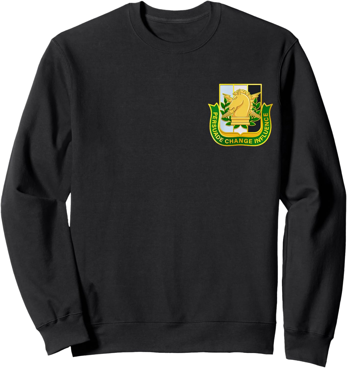 THE SALTY VETERAN Men's -Adults Black Military Psyop Sweatshirt - Sweatshirt | Black