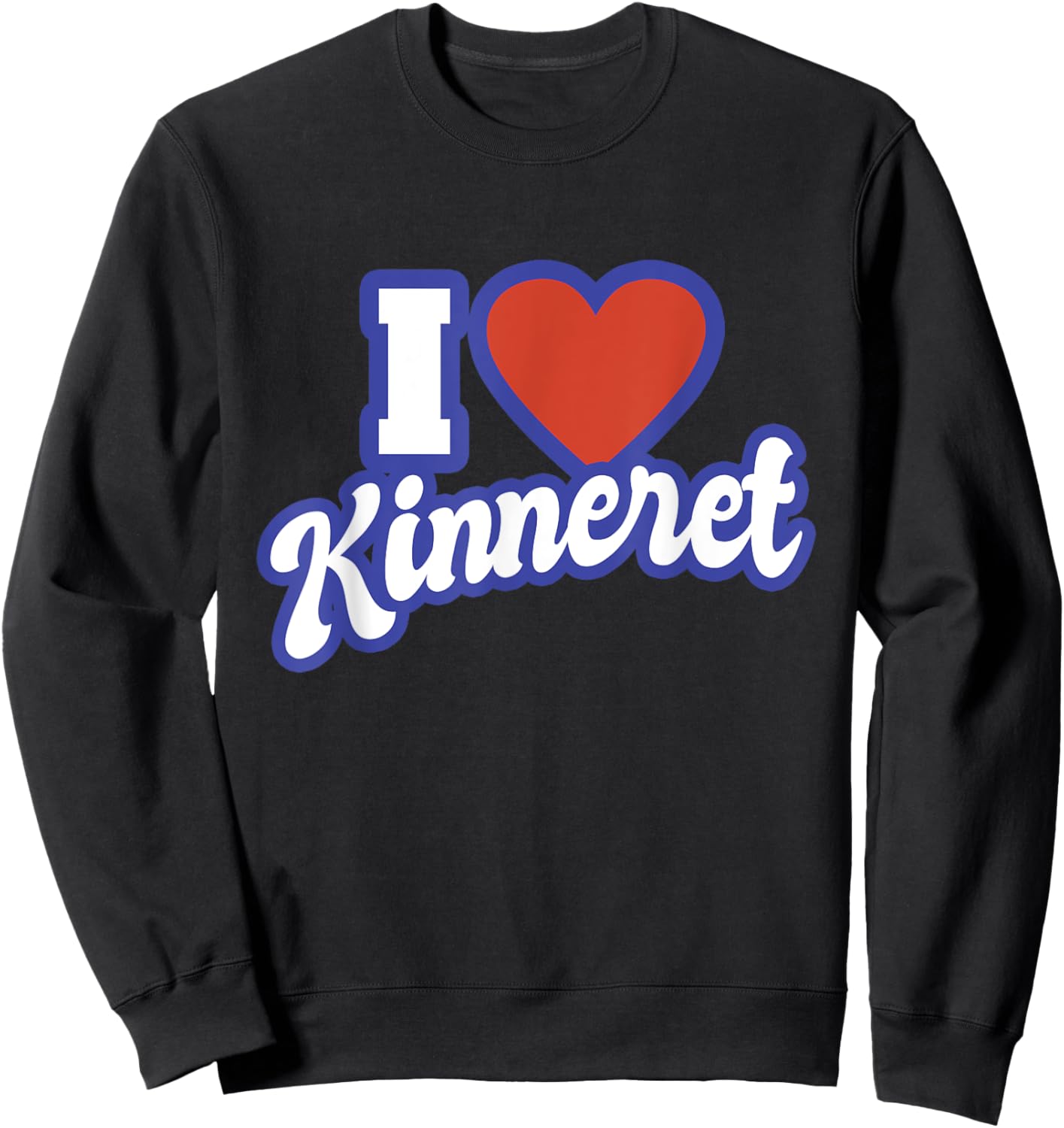 I Love Kinneret Sweatshirt - Sweatshirt | Black