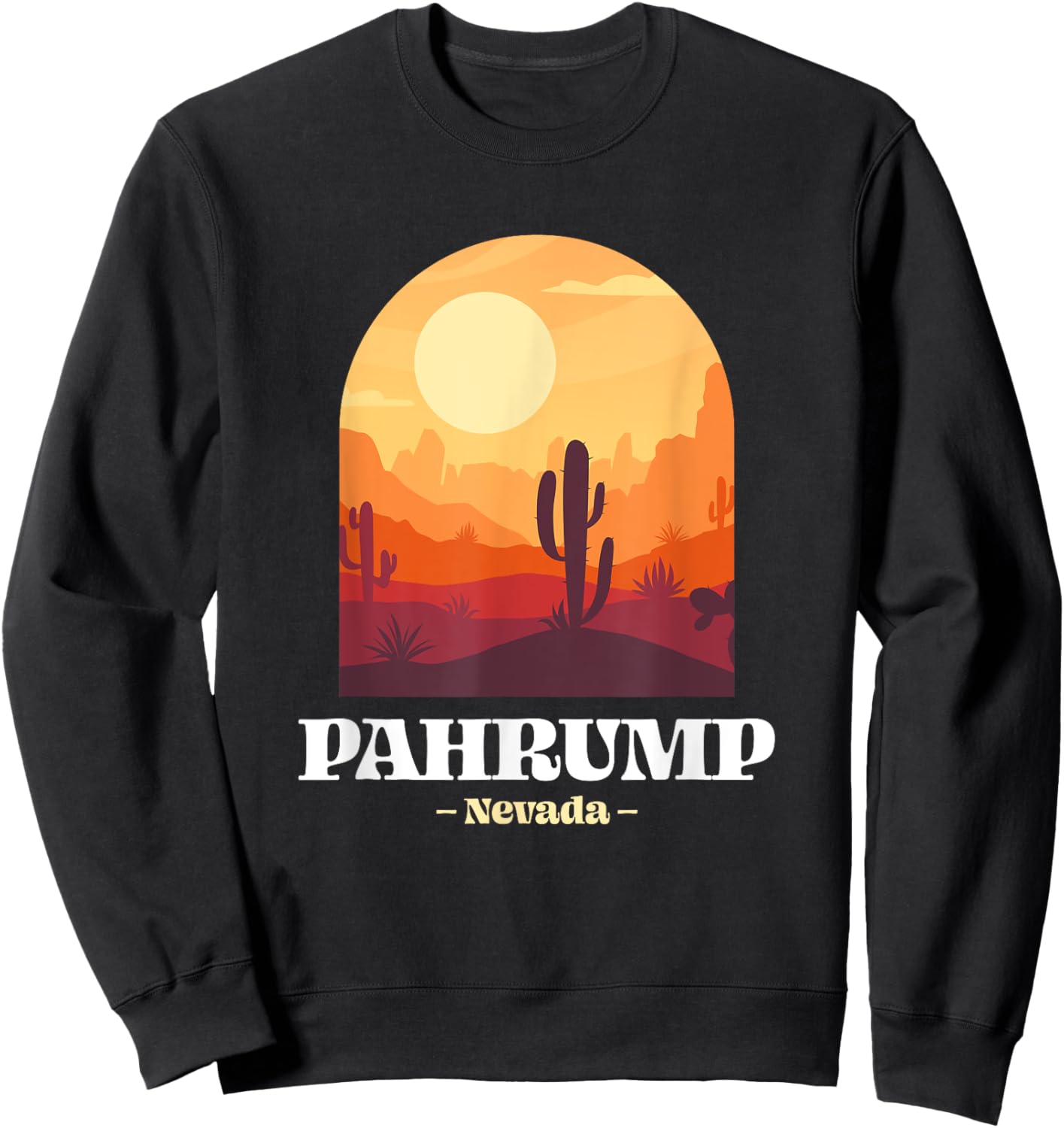 Pahrump, Nevada Vacation Travel Souvenir Graphic Sweatshirt - Sweatshirt | Black