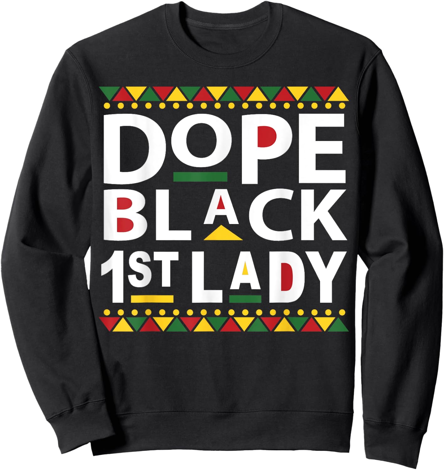 Black 1st Lady Pastor Prophetess Appreciation Gift Sweatshirt - Sweatshirt | Black