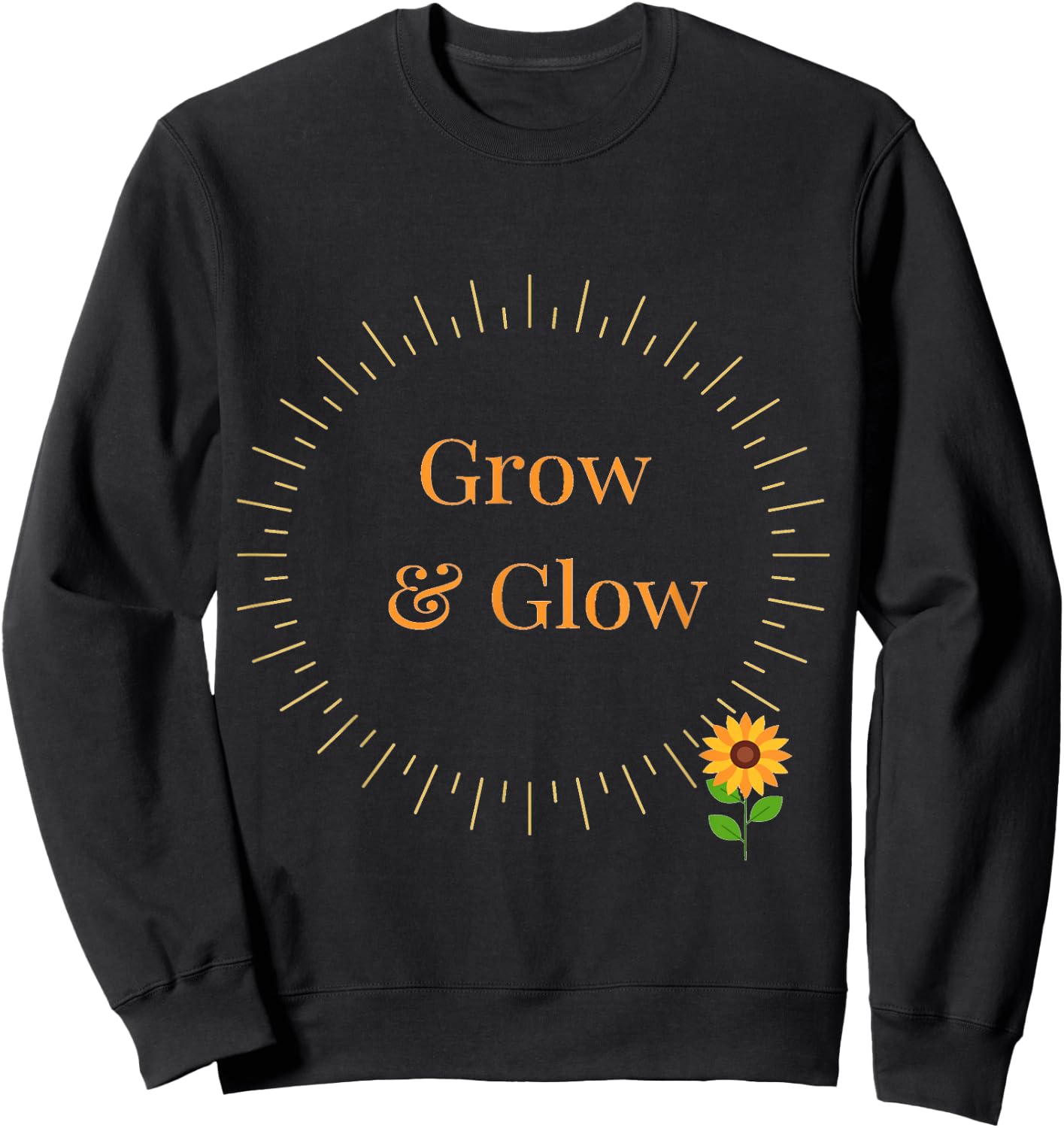 Grow & Glow Sweatshirt - Sweatshirt | Black