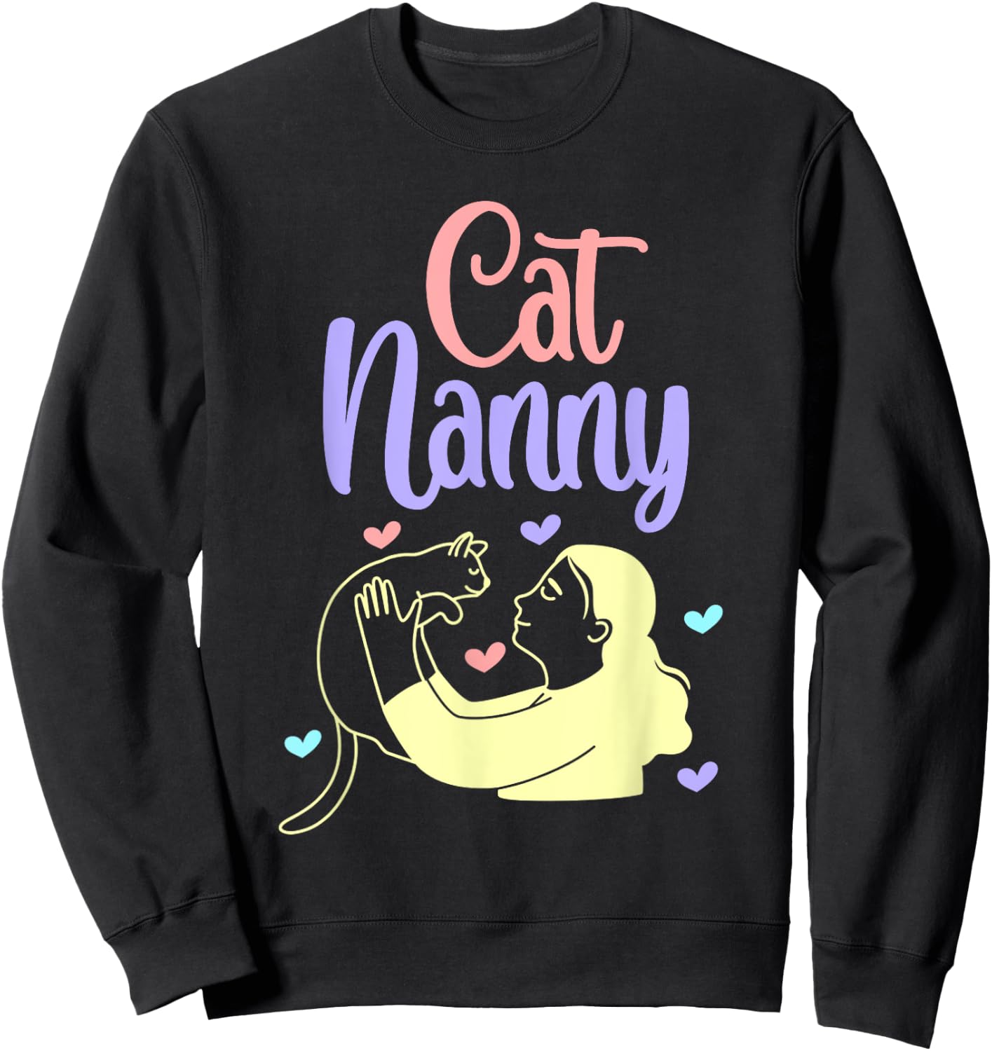 Pet Sitter and Dog Sitter for Cat Nanny Men Women Kids Sweatshirt - Sweatshirt | Black