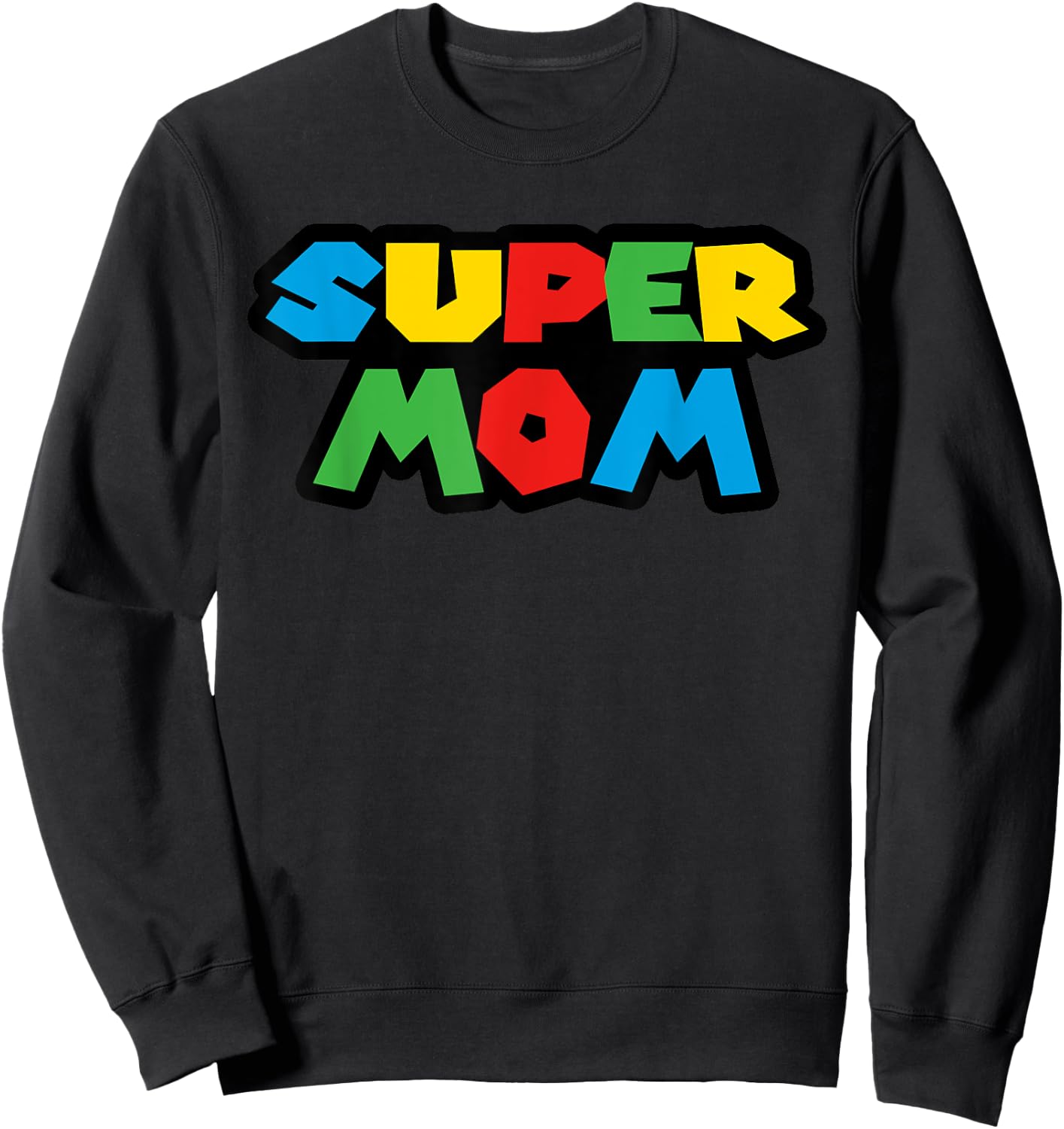 Gamer Super Mom Classic Funny Mother's Day Sweatshirt - Sweatshirt | Black