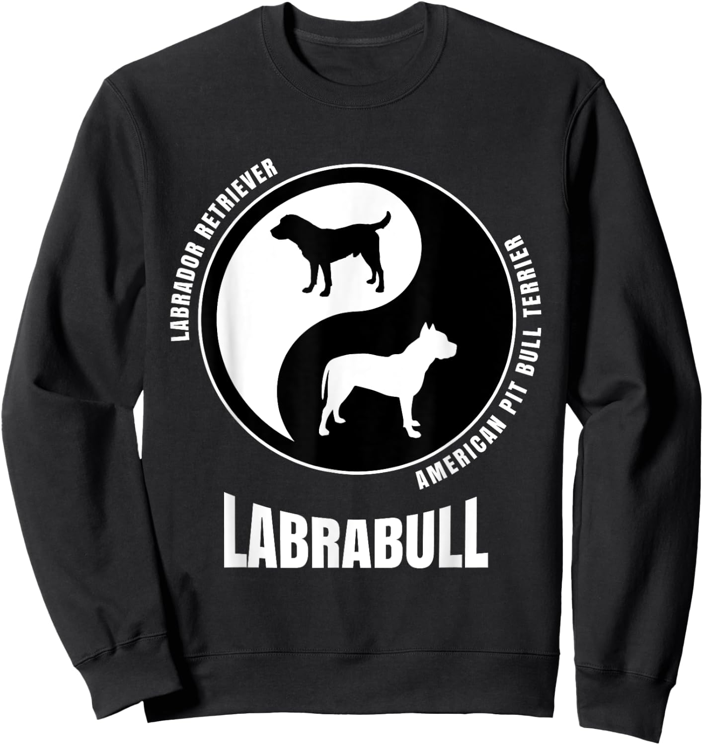 Labrabull Dog Lovers Shirt | Breeders Gift | Pet Labrabull Women Kids Sweatshirt - Sweatshirt | Black