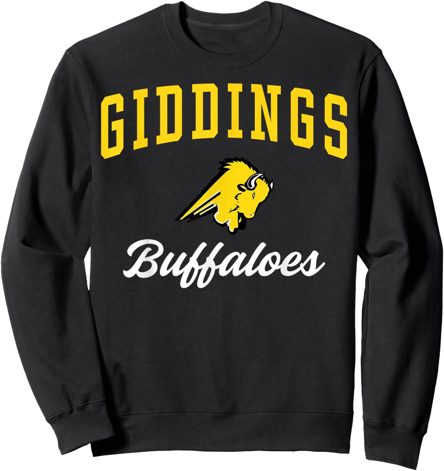 Giddings High School Buffaloes C3 Sweatshirt - Sweatshirt | Black