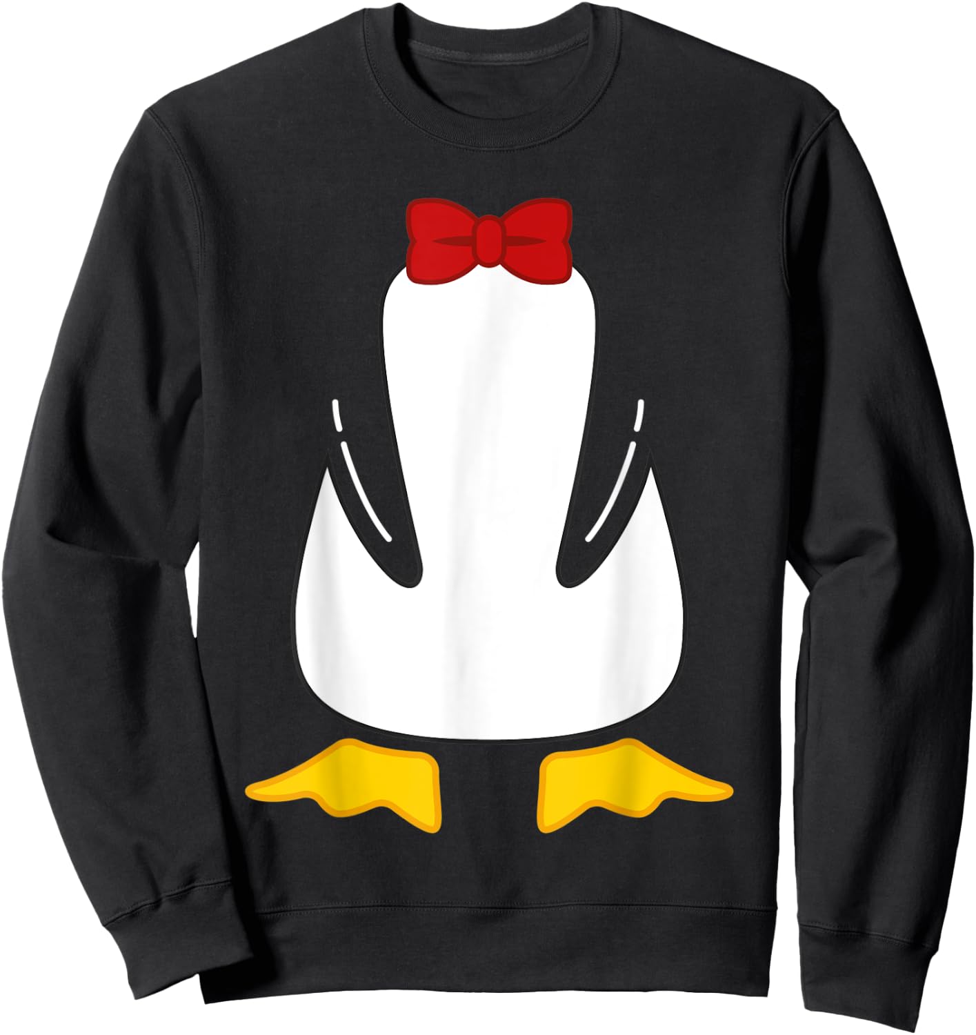 Funny Funky Penguin Body Sweatshirt - Sweatshirt | Black