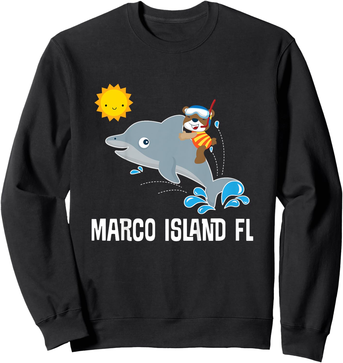 Marco Island Florida Travel Sweatshirt - Sweatshirt | Black