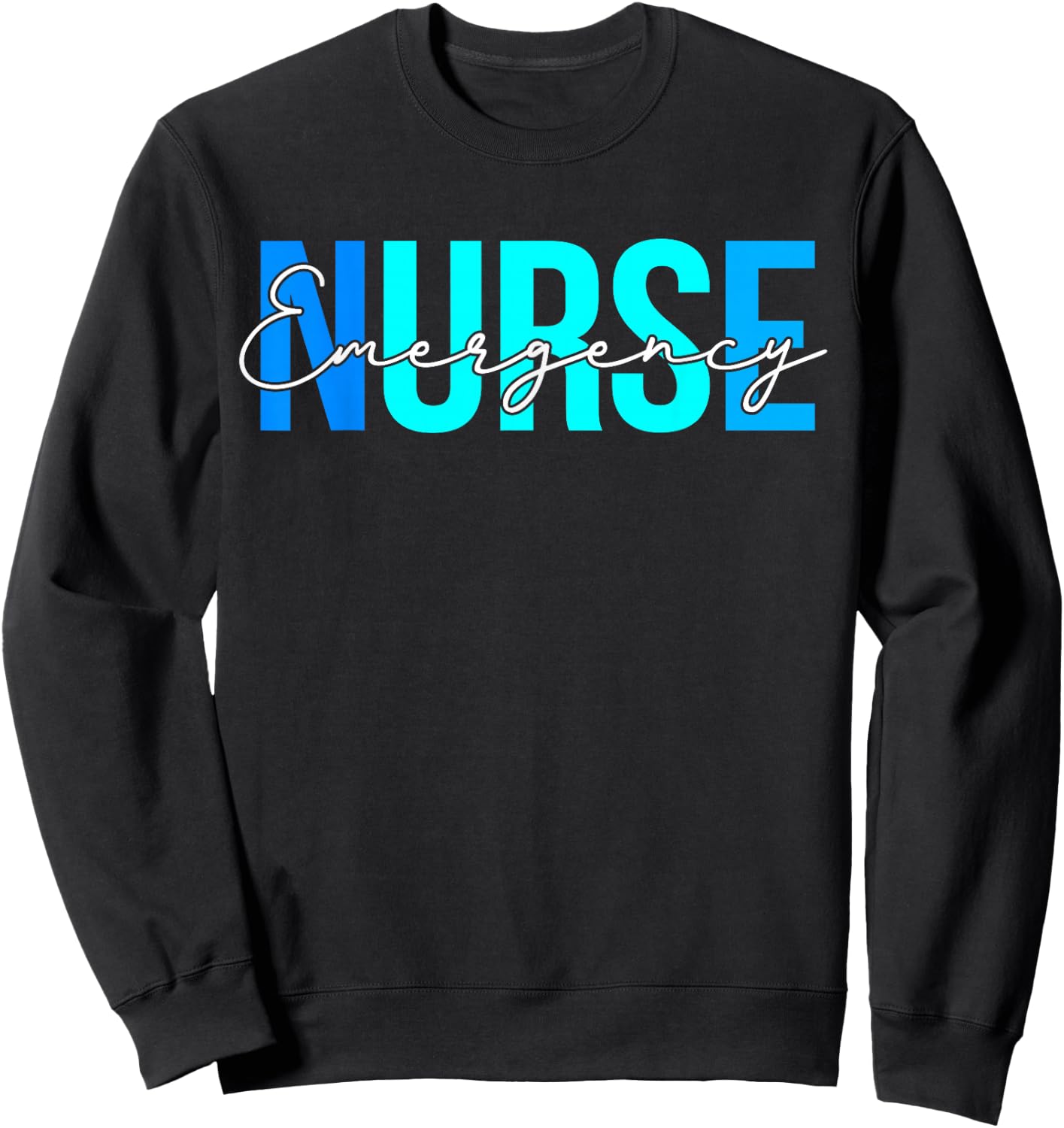 Women Emergency Nurse Gifts For Nursing Apparel Sweatshirt - Sweatshirt | Black