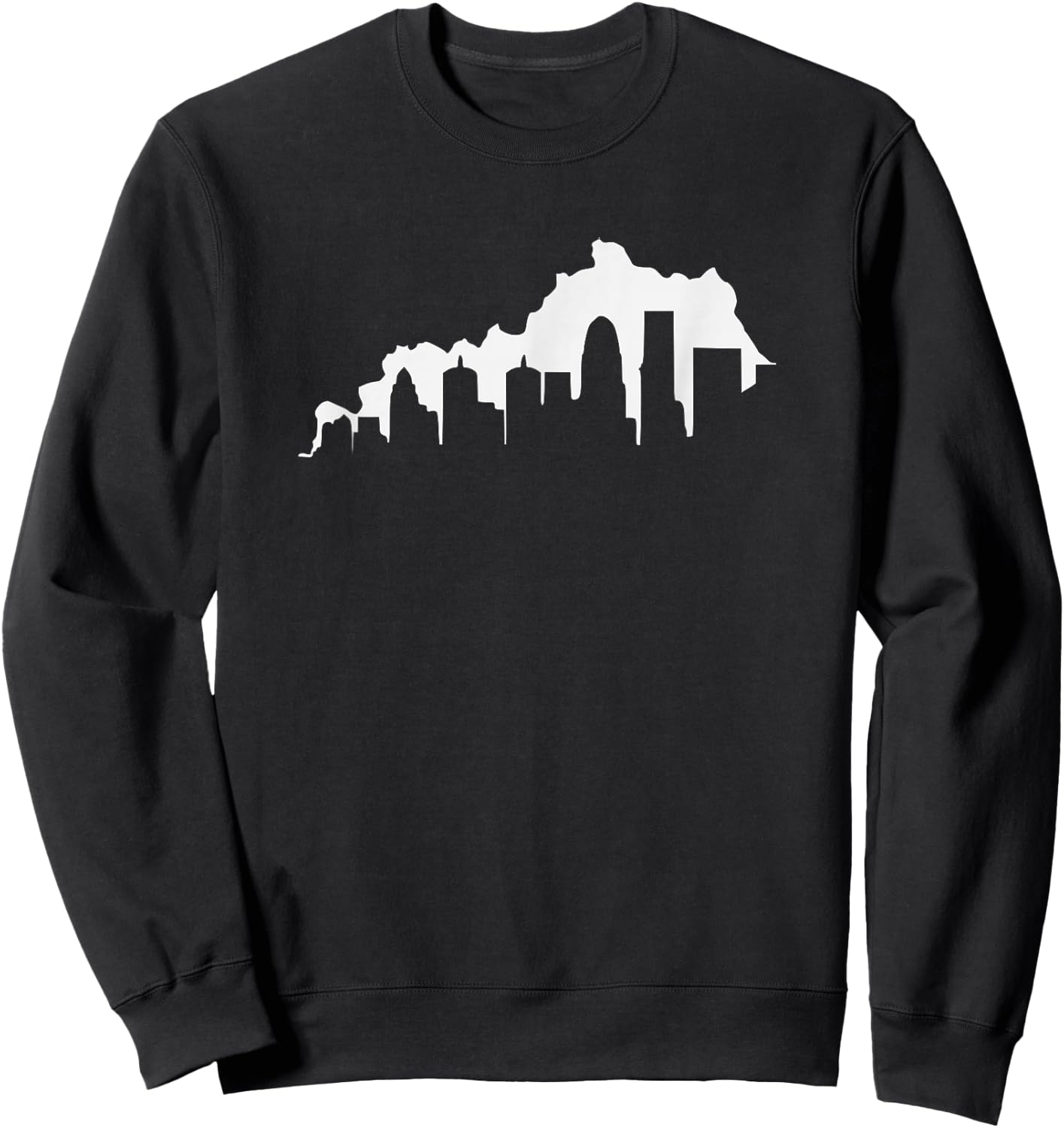 Louisville Kentucky Skyline KY State Pride Silhouette 502 Sweatshirt - Sweatshirt | Black