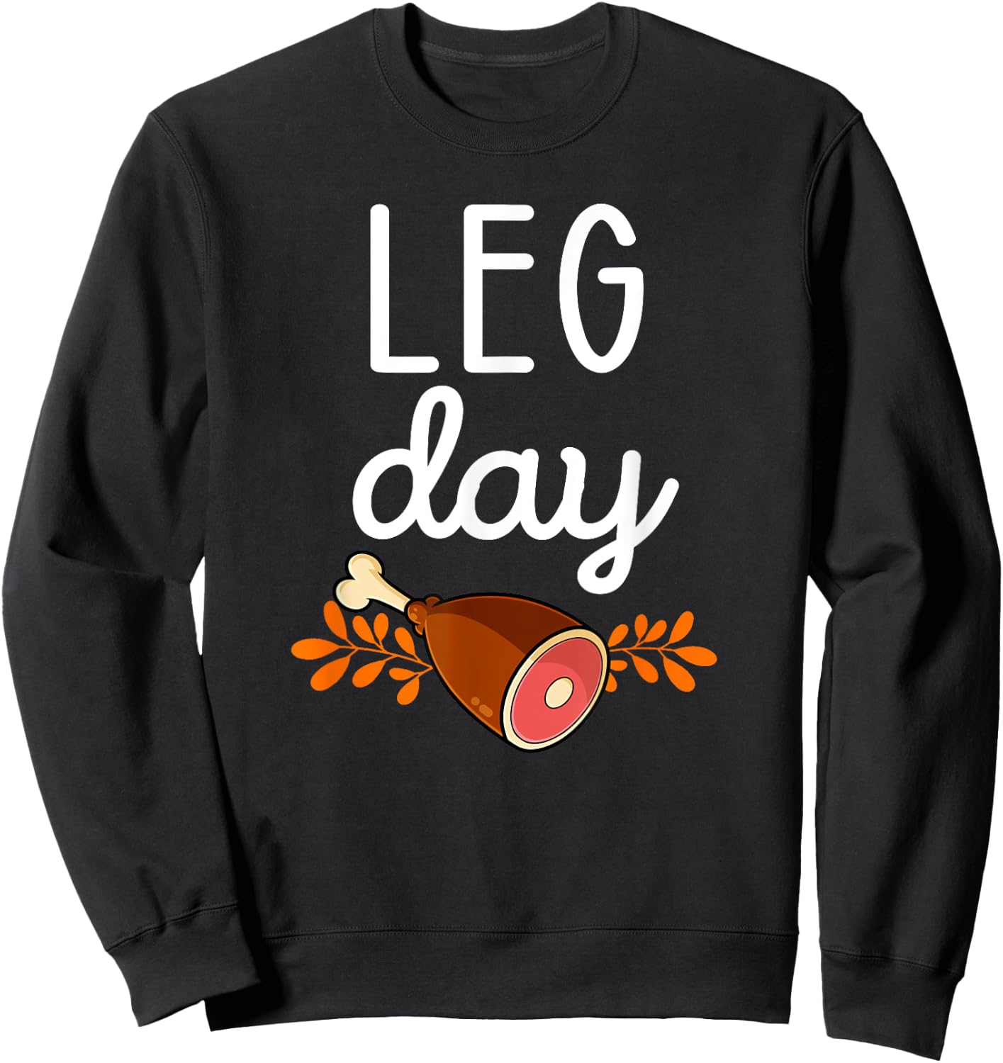 Thanksgiving Dinner Foods Family Matching Black , , Short Sleeve, Small, Thanksgiving, Party, Fall Sweatshirt - Sweatshirt | Black