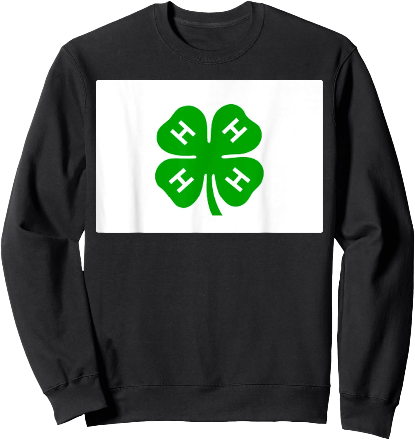 Four H Clubs Flag Sweatshirt - Sweatshirt | Black
