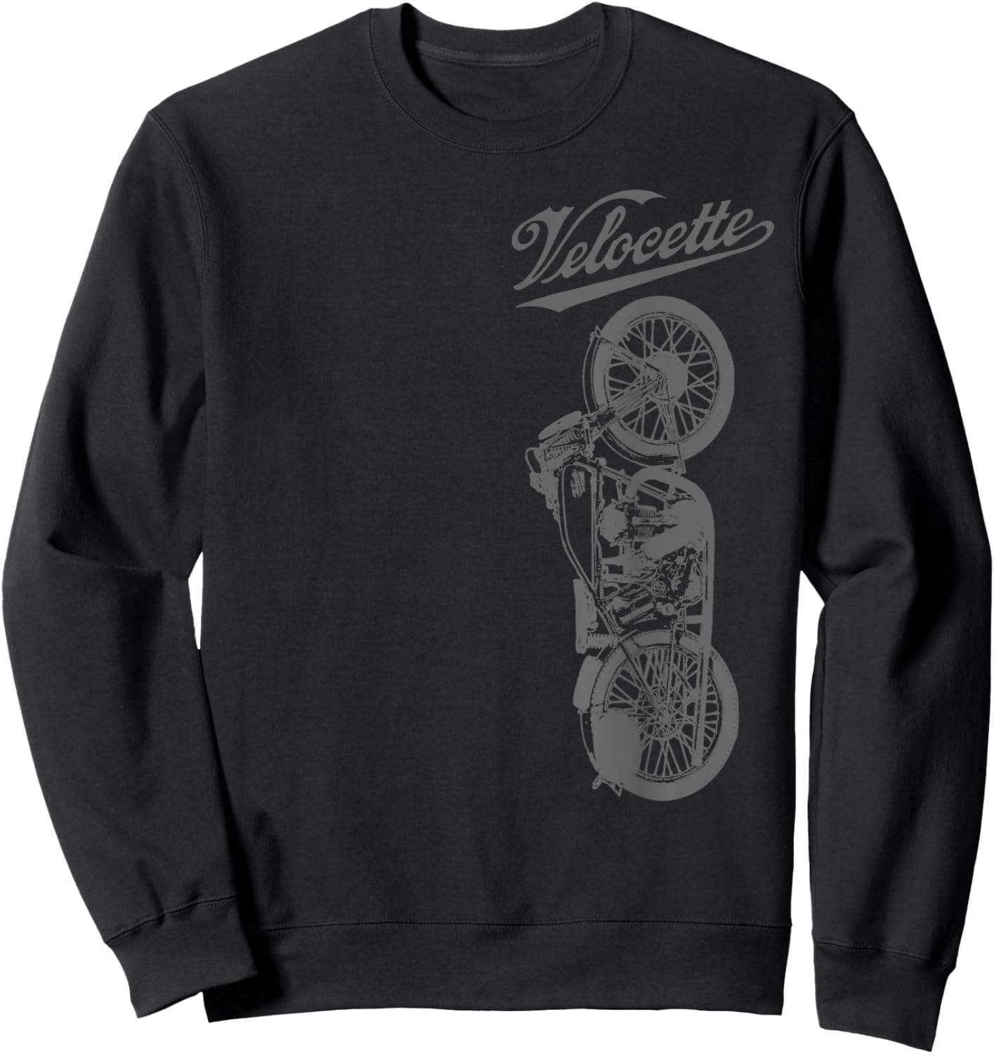 Vincent Velocette Motorcycle Vintage Classic Sweatshirt - Sweatshirt | Black
