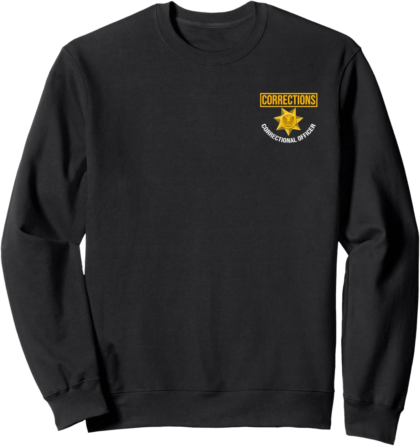 Halloween Uniform Corrections Costume Officer Policeman Sweatshirt - Sweatshirt | Black