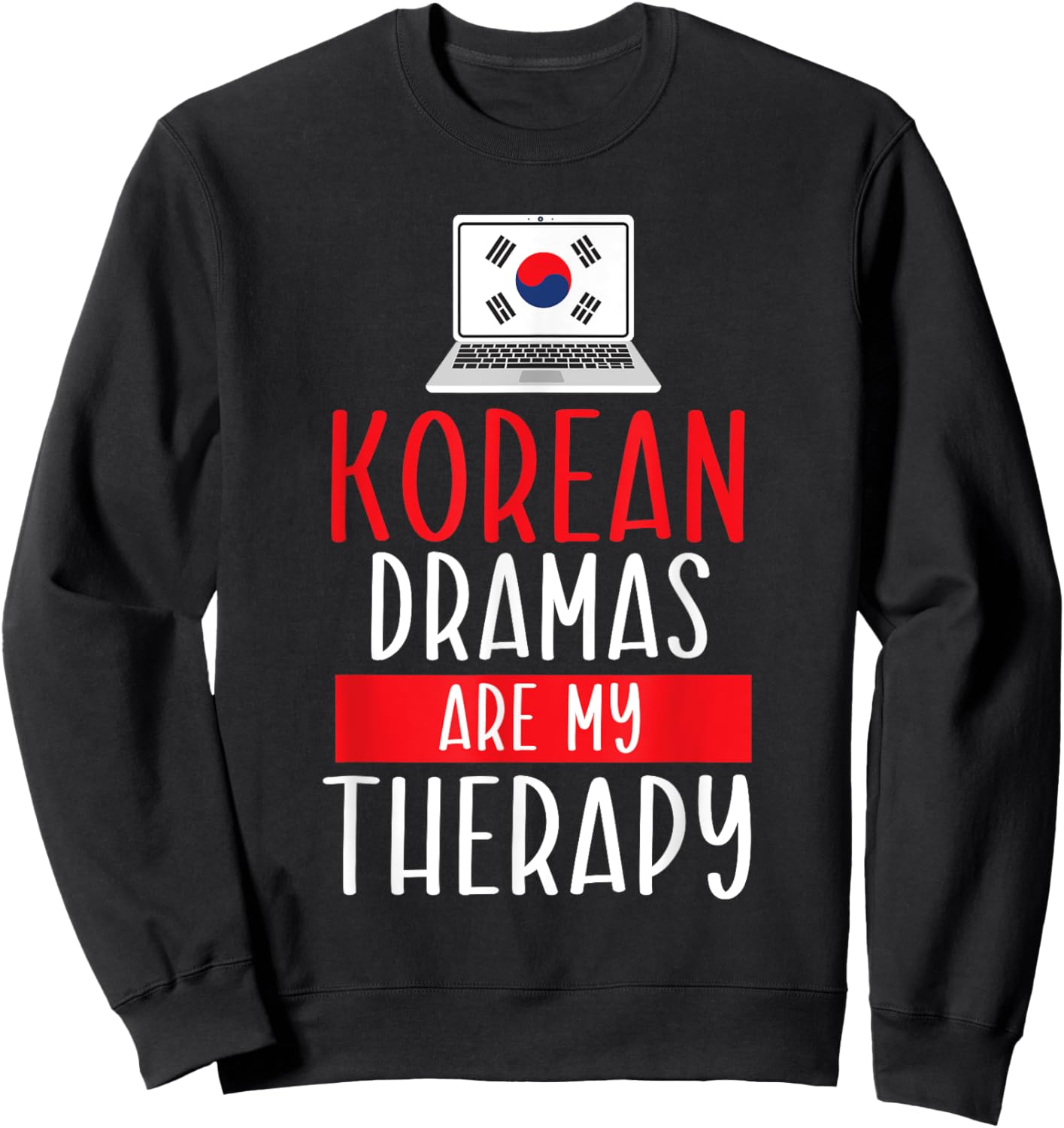 K Drama Oppa Korean Drama Finger Heart Saranghae K-Drama Sweatshirt - Sweatshirt | Black