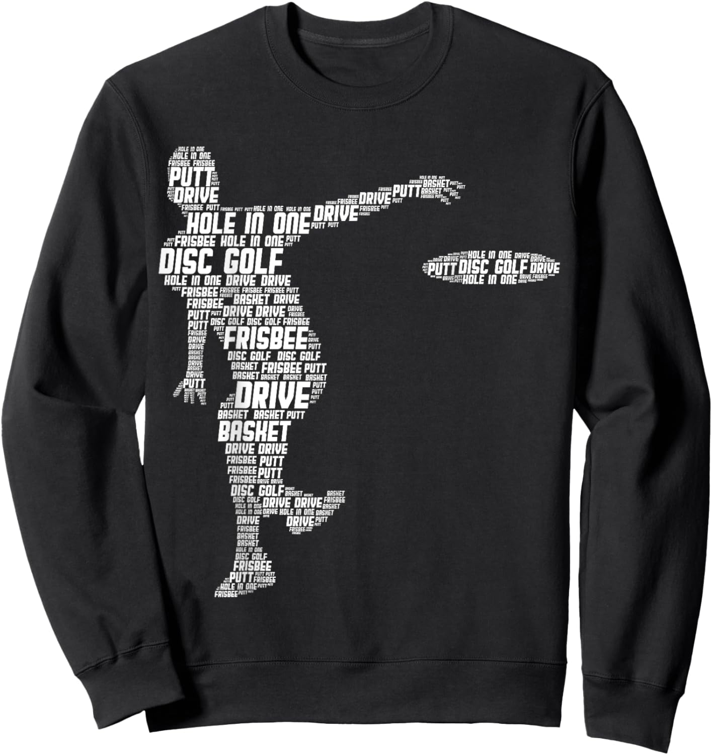 Disc Golf Frisbee Men Kids Sweatshirt - Sweatshirt | Black