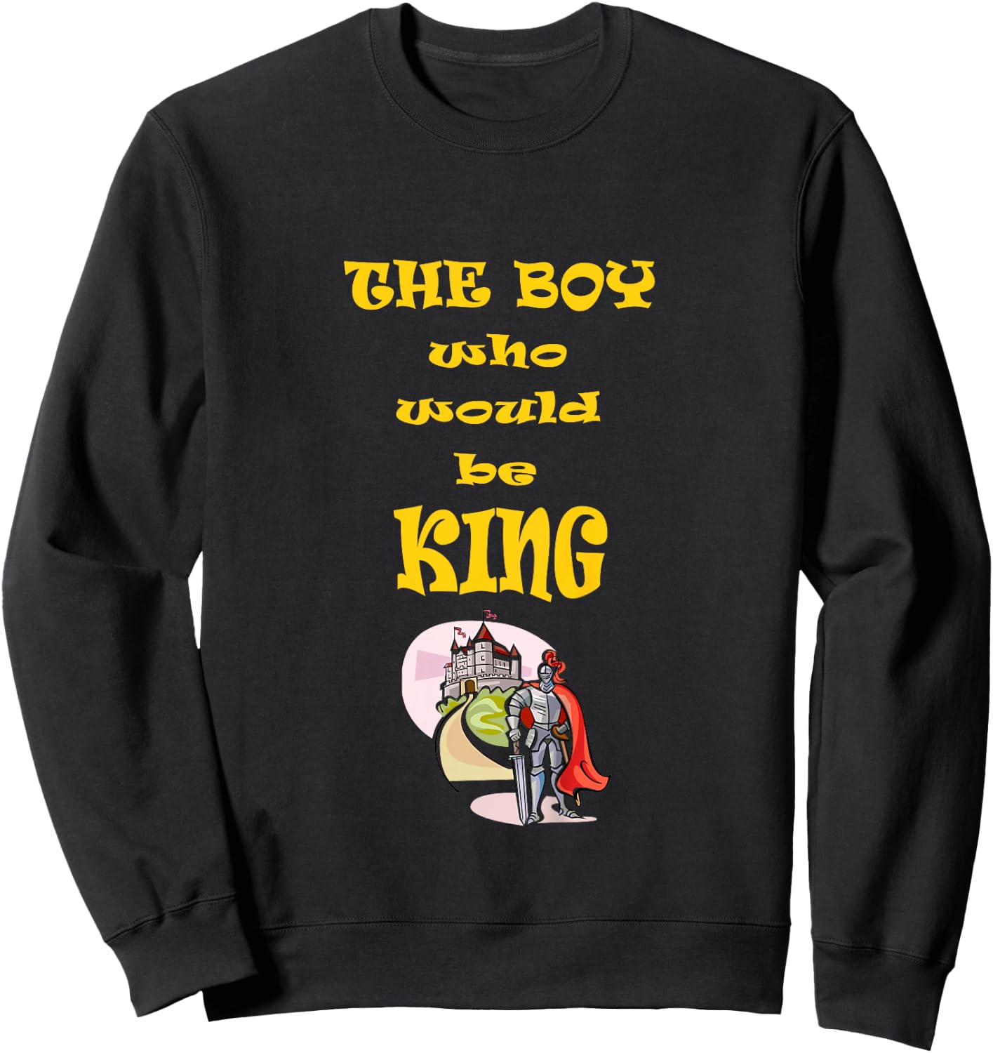 Kids The Boy who Would be King Medieval Times Costume Sweatshirt - Sweatshirt | Black
