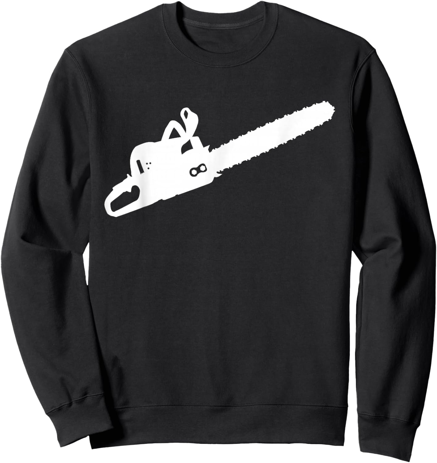 Silhouette Lumberjack Chainsaw Woodworker Arborist Logger Small Sweatshirt - Sweatshirt | Black