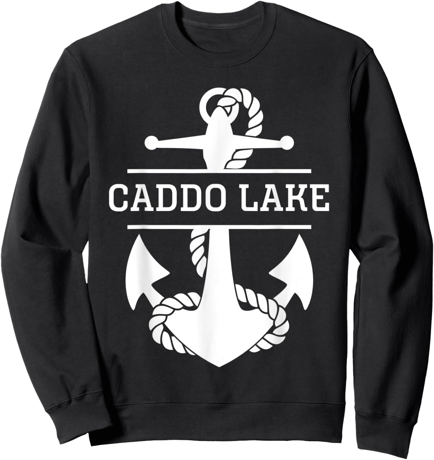 Caddo Lake Texas Louisiana USA Nautical Sweatshirt - Sweatshirt | Black