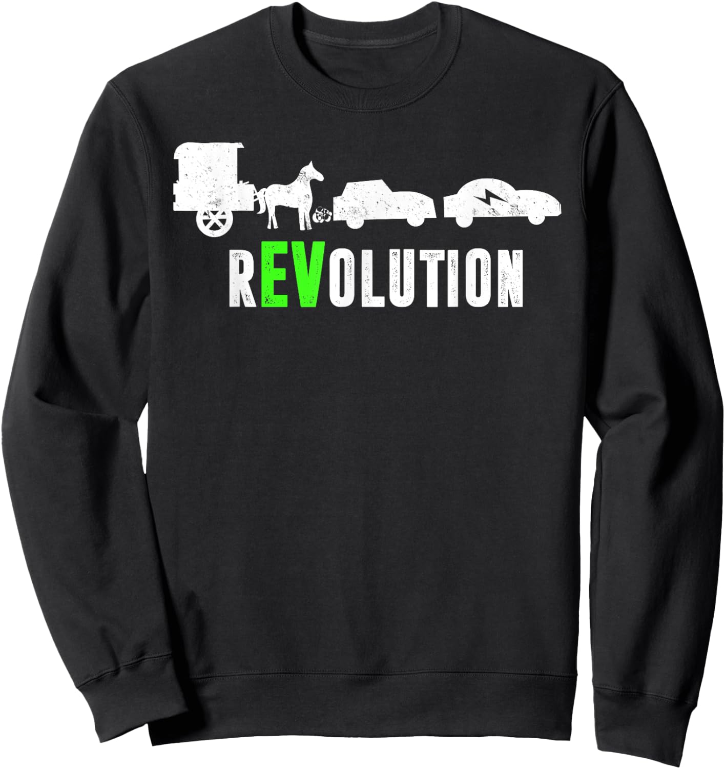 Electric Vehicle rEVolution EV Driver Sweatshirt - Sweatshirt | Black