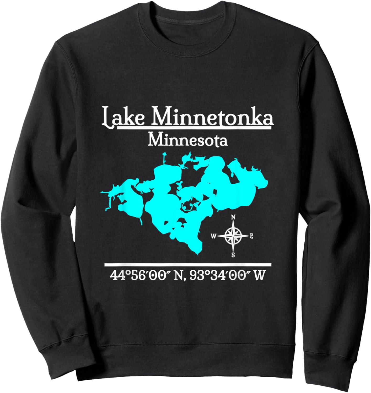 Lake Minnetonka - Minnesota Sweatshirt - Sweatshirt | Black