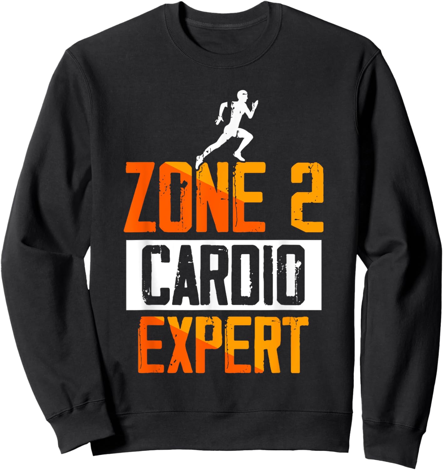 Zone 2 Cardio Expert Sport Training Fitness Zone 2 Sweatshirt - Sweatshirt | Black