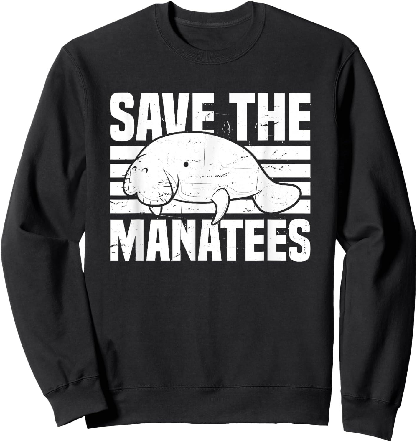 Save The Manatees Sweatshirt - Sweatshirt | Black