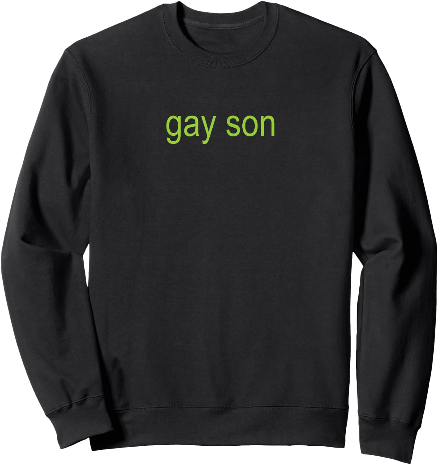 Mouthy Moda Gay Son Brat | XCX Dark Humor Joke 365 Partygirl Sweatshirt - Sweatshirt | Black