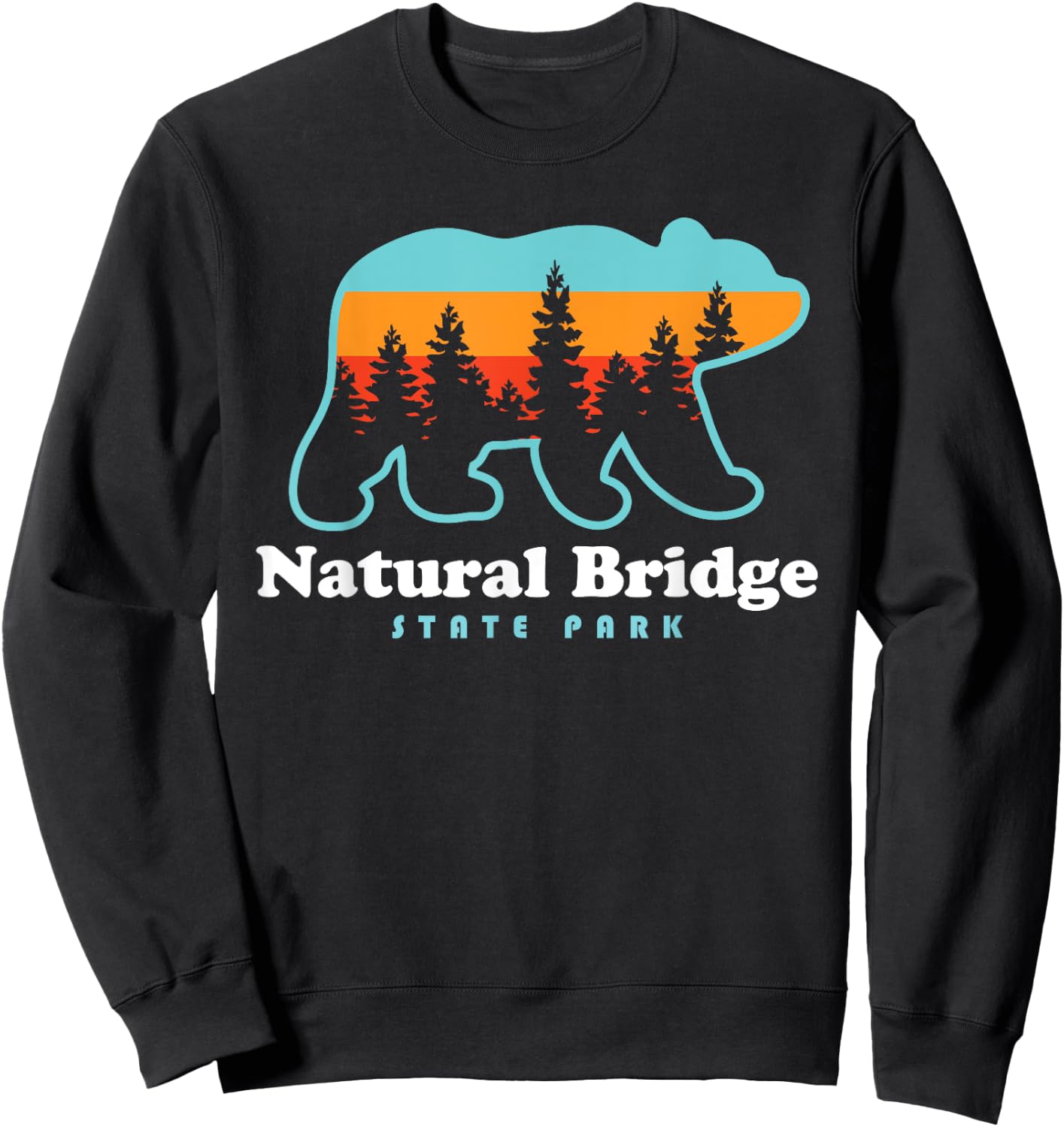 Red River Gorge Kentucky Natural Bridge State Park Sweatshirt - Sweatshirt | Black