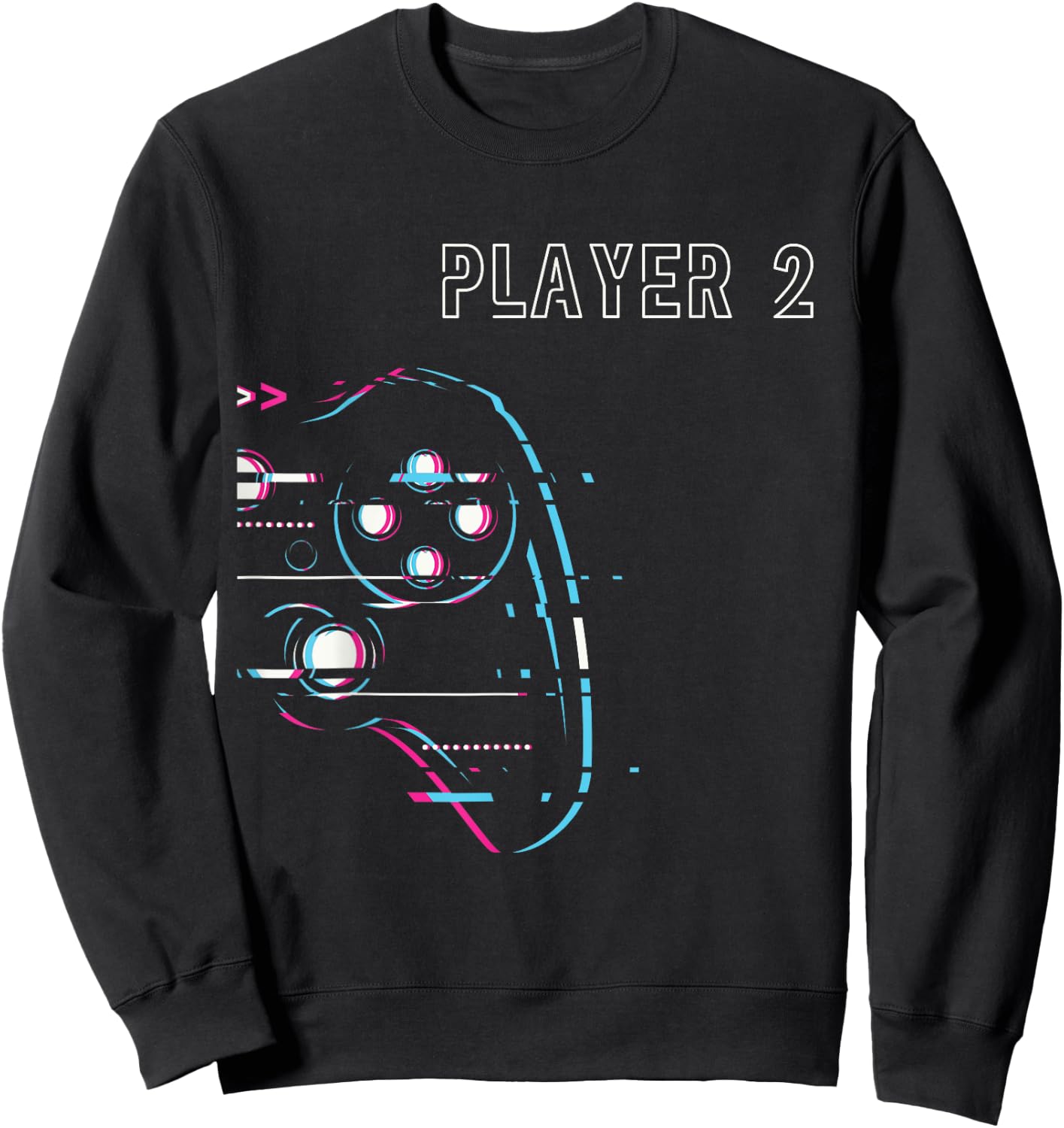 Gamer Couple - Player 1 Player 2 - Gamer Team Sweatshirt - Sweatshirt | Black