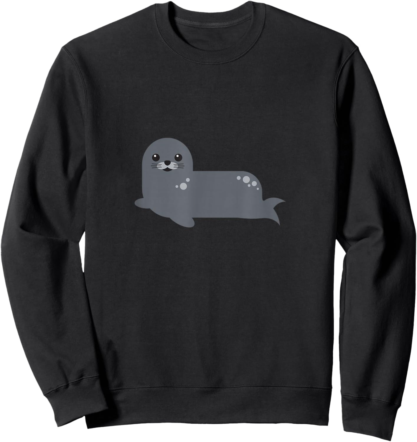 Lustiger Seehund für Kinder, Motiv: Atlantik Sweatshirt - Sweatshirt | Black