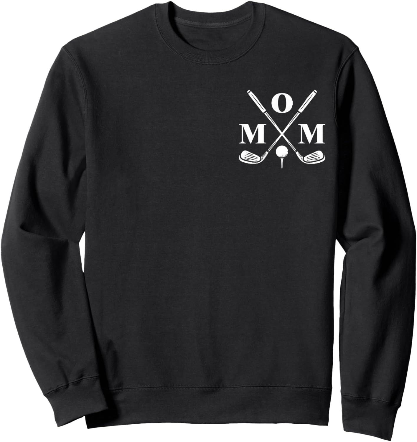 Funny Par Mom Golf Matching Golfing Quote Party Pocket Sweatshirt - Sweatshirt | Black