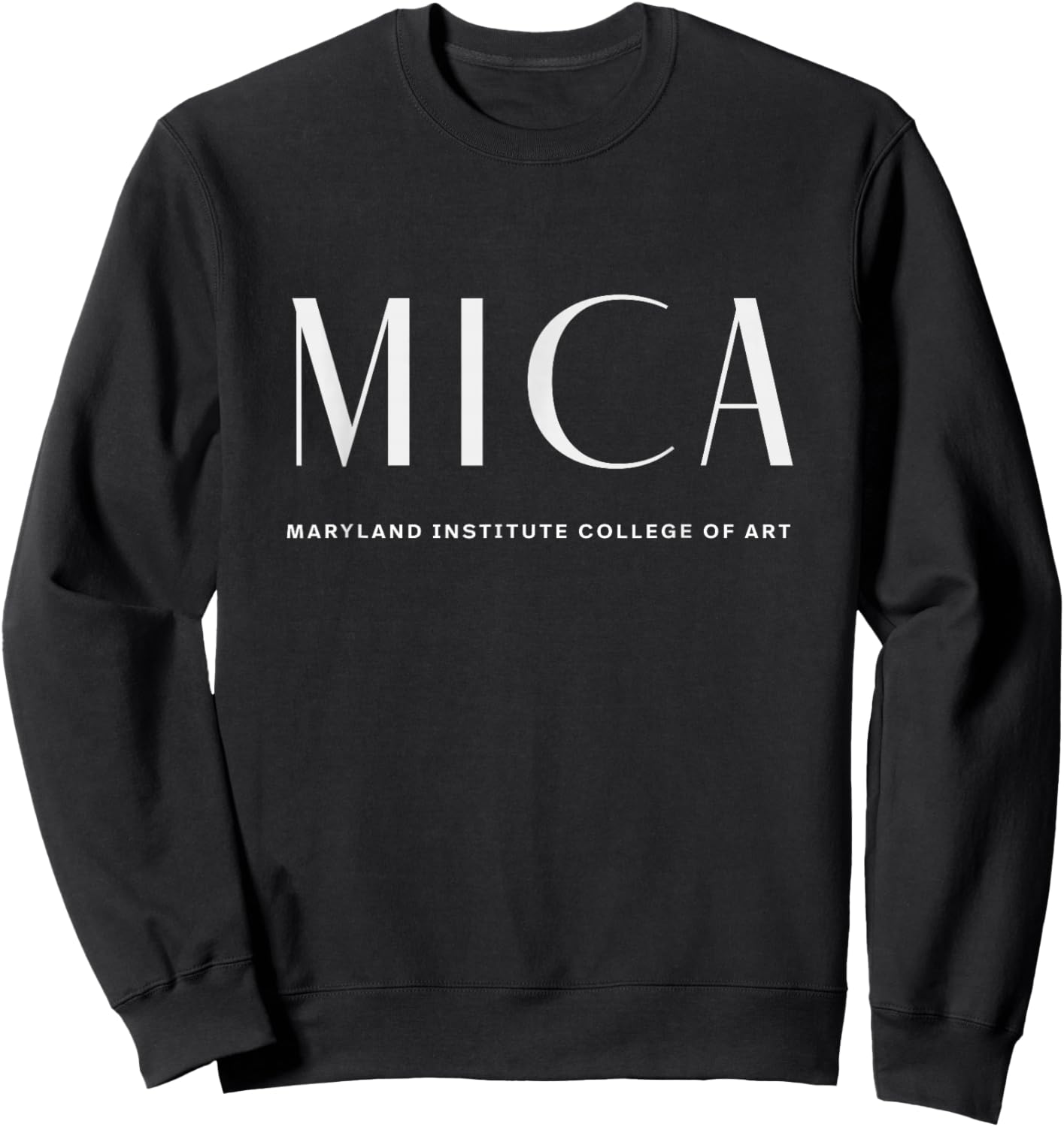 MICA Art Deco Style College Sweatshirt - Sweatshirt | Black