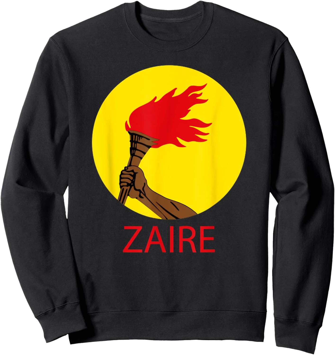 Zaire flag Sweatshirt - Sweatshirt | Black