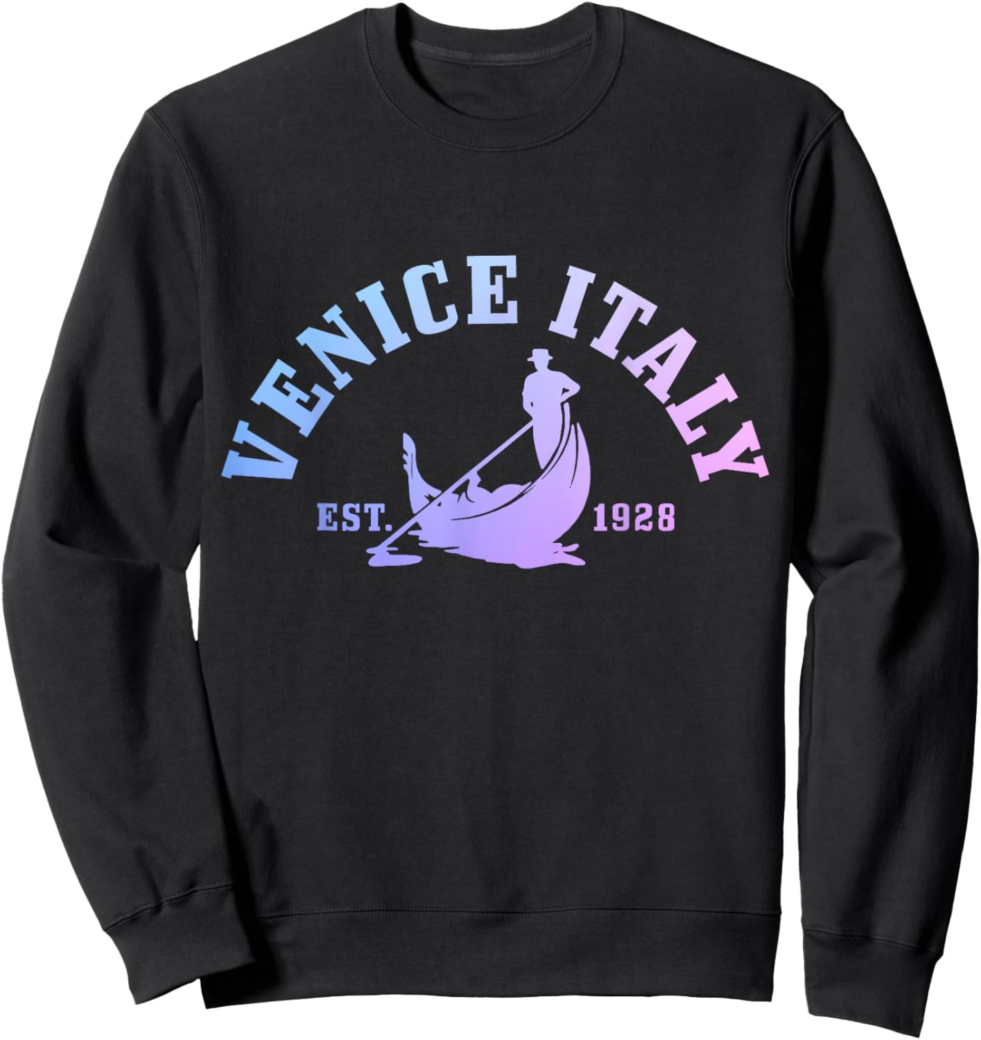 Venice Italy Venezia Italia Vintage Souvenir Italian Sweatshirt - Sweatshirt | Black
